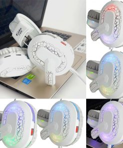 Kubite Deep Bass Game Headphone Stereo Headset LED Light For Computer PC Gamer