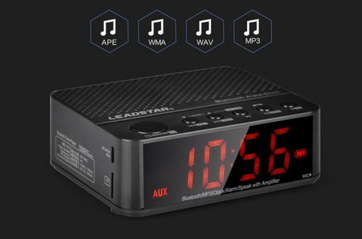 Bluetooth alarm clock speaker with hub led for ipod iphone6 ipad mp3